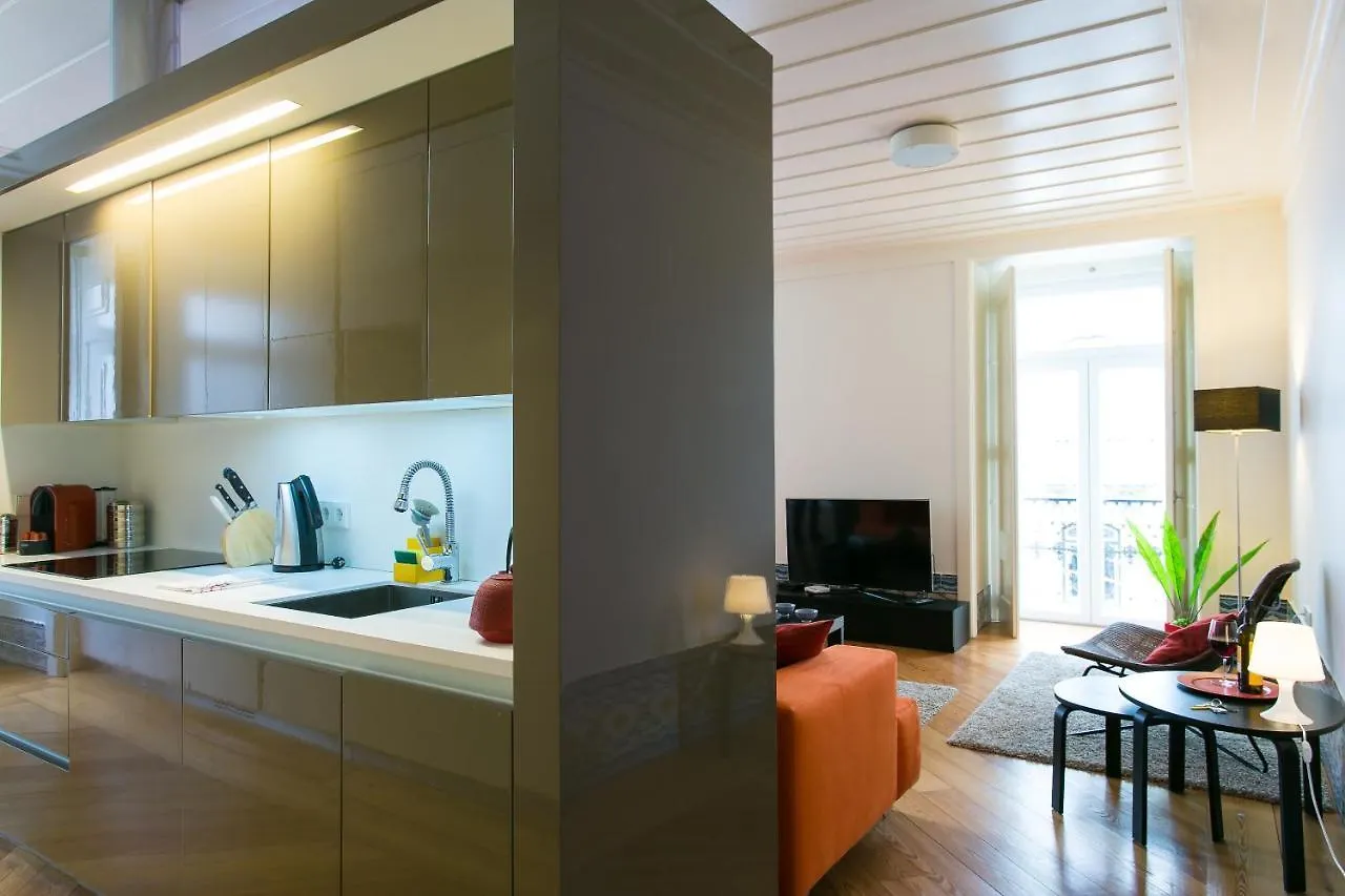Апартаменты Joivy Elegant 2Br Apt With Workspace Nearby Baixa-Chiado Subway Лиссабон